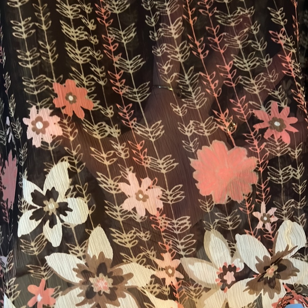APT 9 Flowy Floral Boho Blouse, Size L - Picture 8 of 10